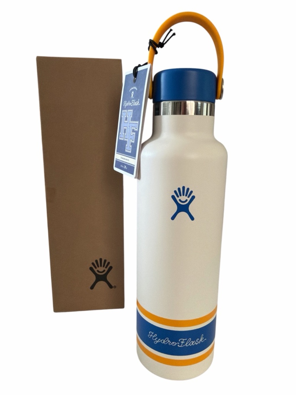 NWT Hydro Flask Insulated Limited Edition Campus Ivory Water Bottle 21 oz